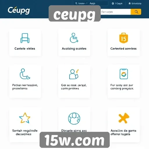Acessibilidade e recursos do site ceupg