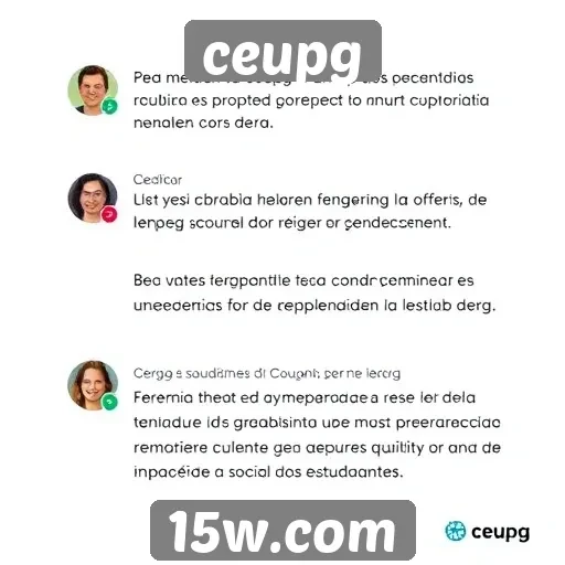 Opiniões de usuários sobre a experiência no ceupg